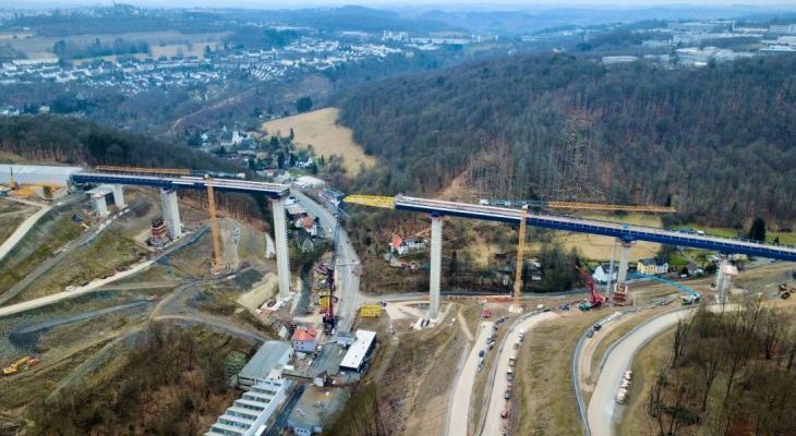 Estakada przed połączeniem. Fot. SSF Ingenieure