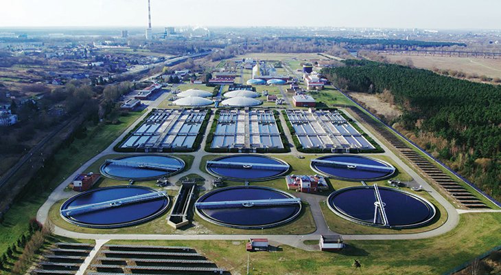 FOT.1. | Centralna Oczyszczalnia Ścieków w Koziegłowach. Fot. Aquanet