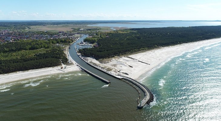 Port Łeba. Fot. Urząd Morski w Gdyni