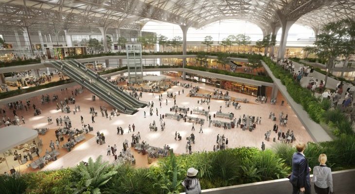 Wizualizacja terminalu. Źródło: Foster+Partners
