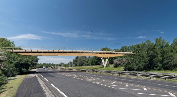 Wizualizacja niskoemisyjnego wiaduktu. Fot. National Highways