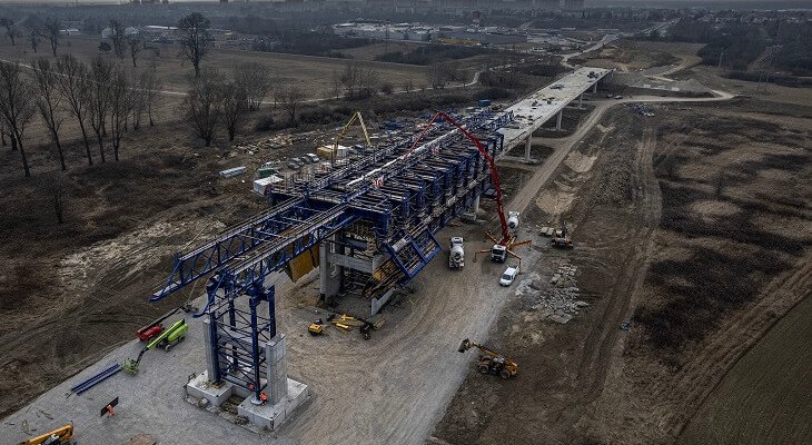 Najdłuższy most na Podkarpaciu. Fot. Strabag