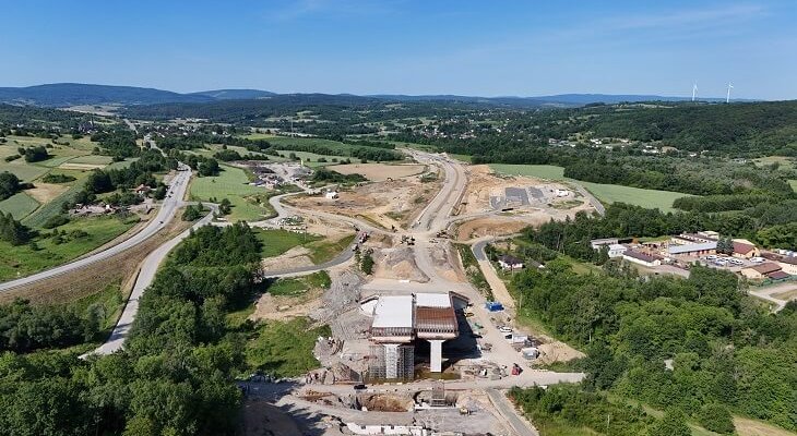 Budowa drogi ekspresowej S19. Fot. GDDKiA