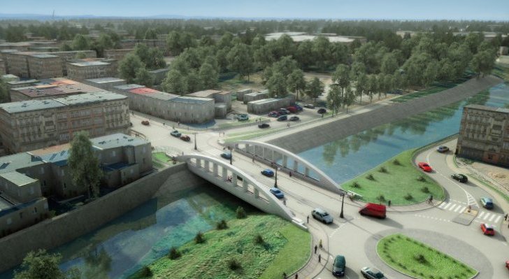 Wizualizacja nowego mostu w Głuchołazach. Źródło: GDDKiA