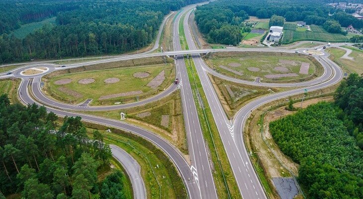 Droga ekspresowa S1 – węzeł Wola. Fot. GDDKiA