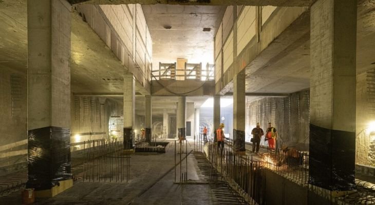 Budowa stacji linii M2 metra w Warszawie. Fot. Metro Warszawskie