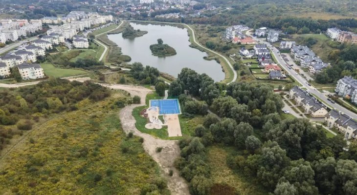 Widok na zbiornik retencyjny Świętokrzyska. Fot. Jerzy Pinkas/ gdansk.pl