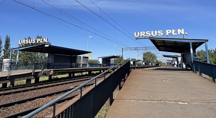 Przystanek kolejowy Warszawa Ursus. Fot. PKP PLK