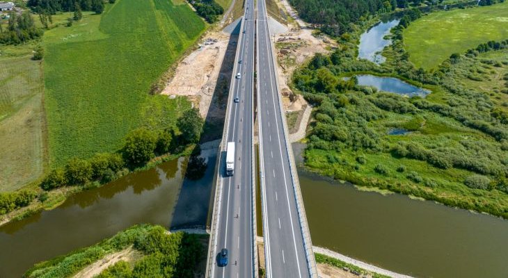 S61 obwodnica Łomży. Most przez Narew. Fot. GDDKiA