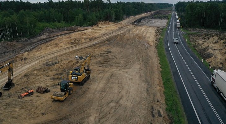 Budowa drogi ekspresowej S17. Fot. GDDKiA