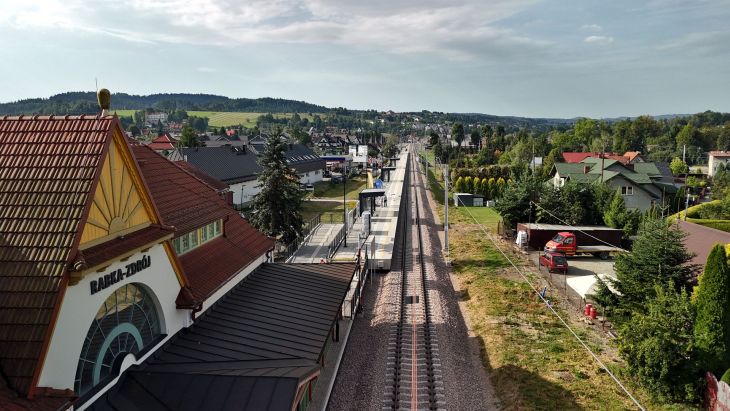 Zmodernizowany przystanek kolejowy Rabka-Zdrój. Fot. Piotr Hamarnik/PKP PLK