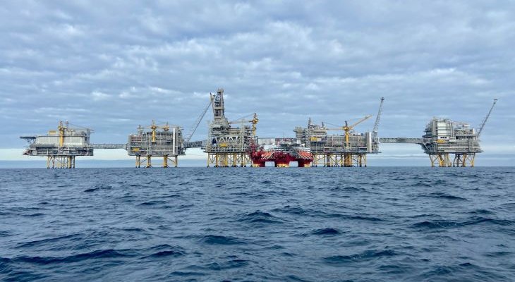 Platforma wydobywcza na złożu Johan Sverdrup. Fot. Orlen