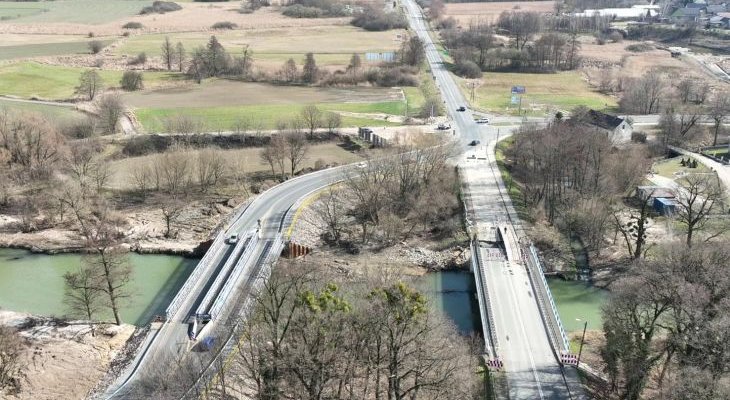 Fragment DK45 w Krapkowicach po powodzi. Fot. GDDKiA