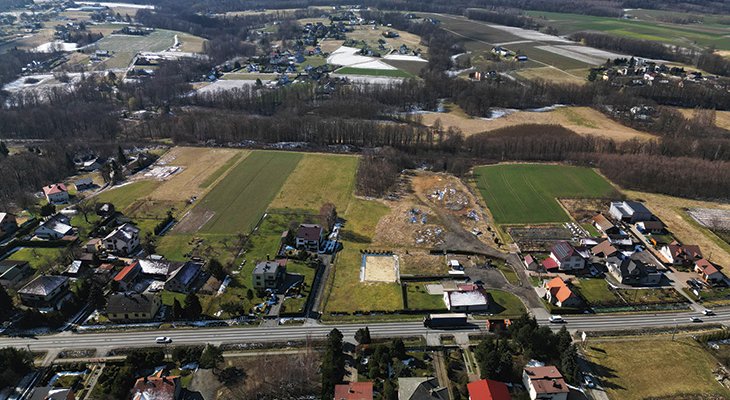 FOT. 1. | Miejsce węzła Bulowice. Fot. GDDKiA 