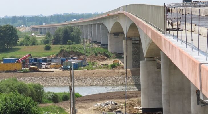 Najdłuższy most w Podlaskiem . Fot. GDDKiA