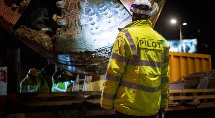 Drążenie pierwszego odcinka kolektora Mokotowskiego Bis. Źródło: UM Warszawa/MPWiK