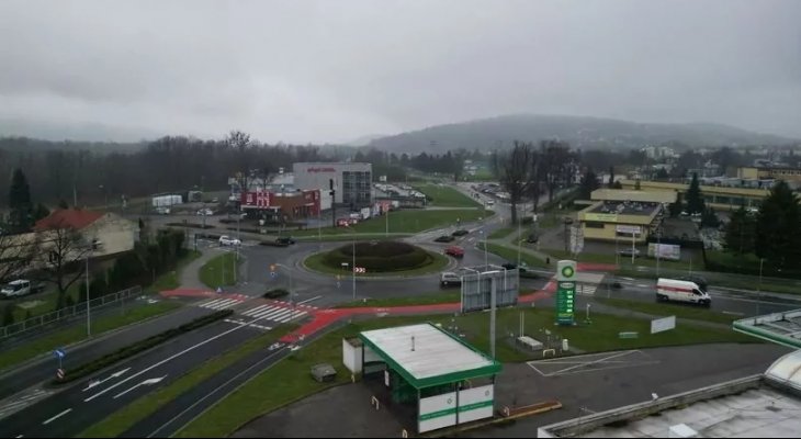 Rondo gen. Leopolda Okulickiego w Wadowicach. Fot. GDDKiA