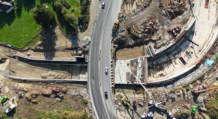 Budowa drogi pod zakopianką. Fot GDDKiA