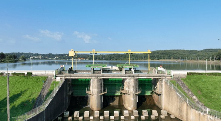 Zbiornik retencyjny Brody Iłżeckie. Fot. Wody Polskie