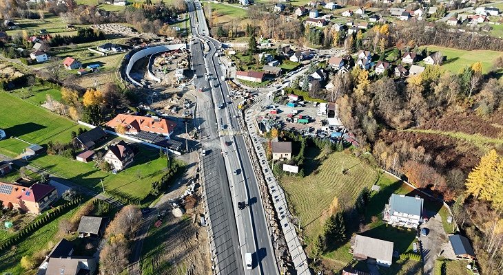 Zakopianka – budowany węzeł w Krzyszkowicach. Fot. GDDKiA