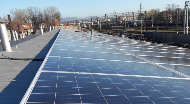 Instalacja fotowoltaiczna PKP PLK. Fot. Marcin Igierski/PKP PLK