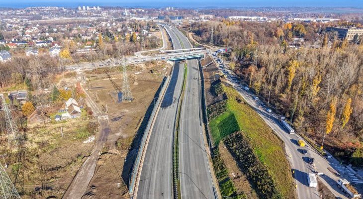 S7 między węzłami Grębałów i Nowa Huta. Fot. INKO Consulting