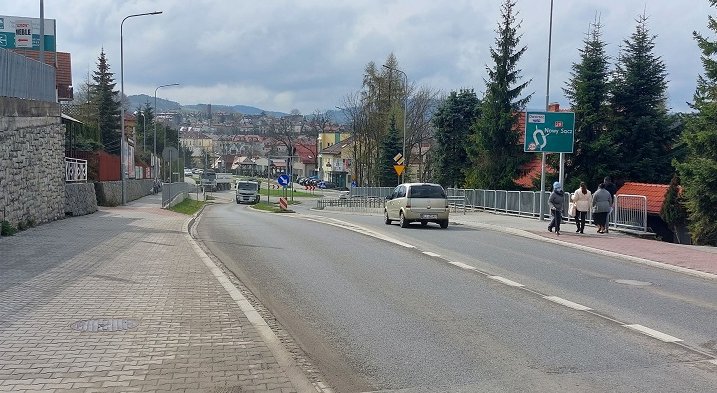 Ul. Piłsudskiego w Limanowej. Fot. GDDKiA
