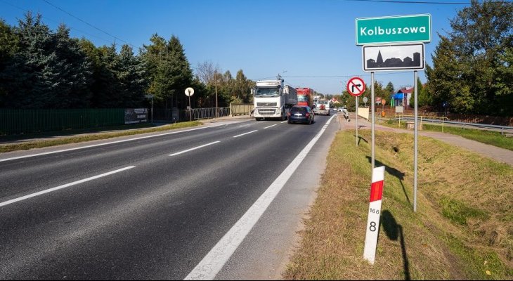 Obecna DK9  w Kolbuszowej. Fot. GDDKiA