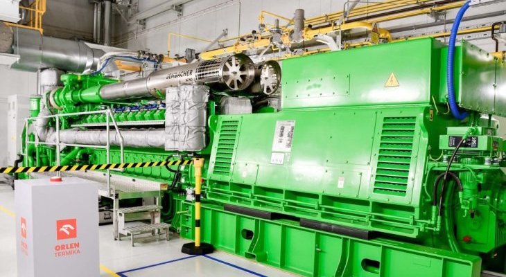 Silnik gazowy. Fot. Orlen Termika