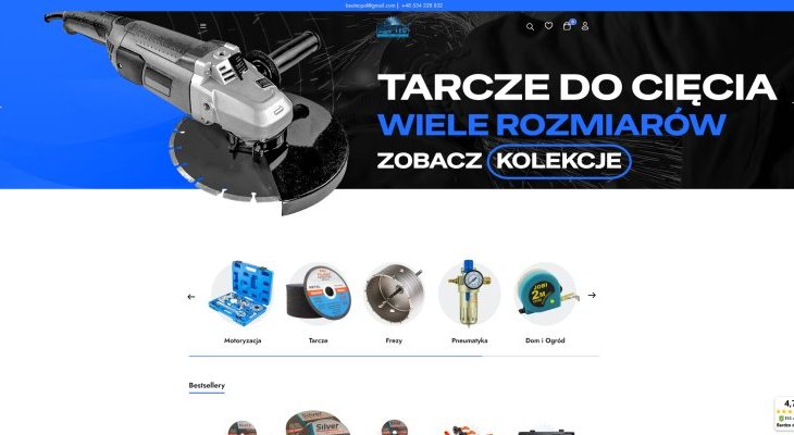 Sklep z narzędziami warsztatowymi BAU-TEC. Źródło: BAU-TEC