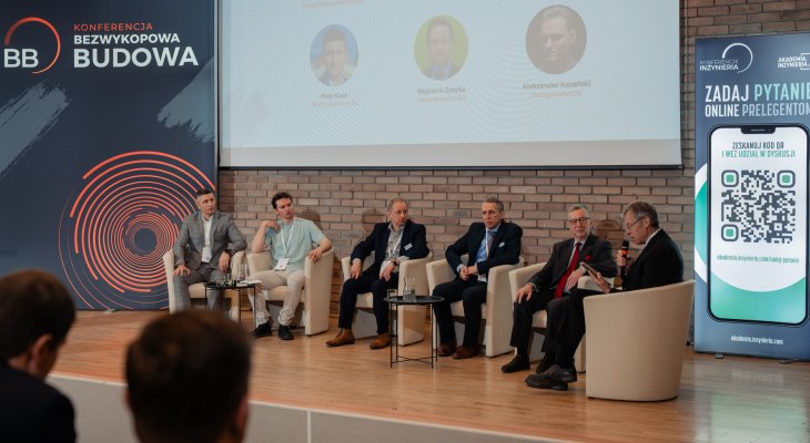 II Konferencja Bezwykopowa Budowa. Panel dyskusyjny. Fot. Quality Studio dla www.inzynieria.com