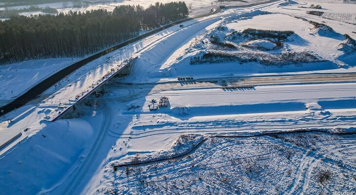 Budowa drogi ekspresowej S19 Malewice–Chlebczyn. Fot. GDDKiA