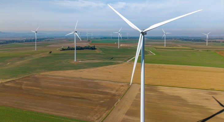 Farma wiatrowa Szybowice. Fot. Energa