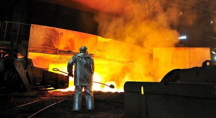 Wielki piec w Dąbrowie Górniczej. Fot. ArcelorMittal Poland