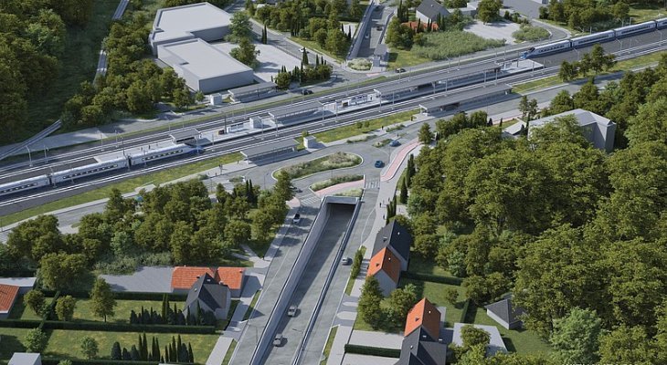 Wizualizacja tunelu. Źródło: SZRM