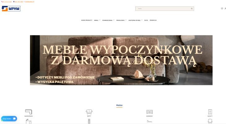 Sklep z meblami online WPHW. Fot. mat. własne