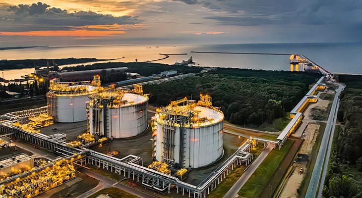 FOT.1. | Terminal LNG w Świnoujściu. Fot. GAZ-SYSTEM