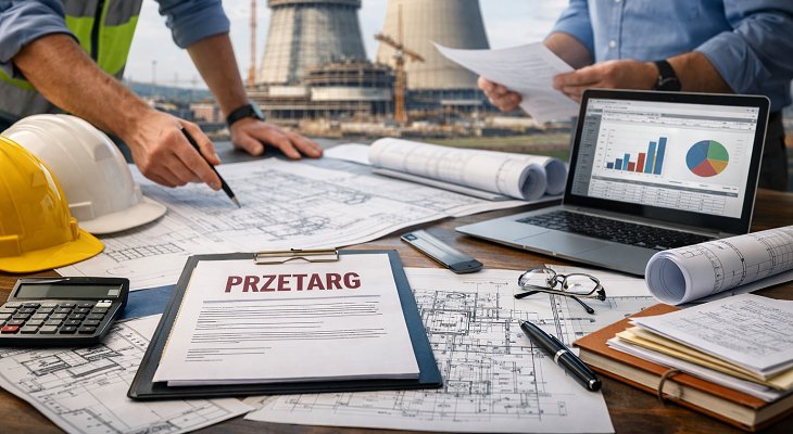 Zdjęcie poglądowe. Wokół budowy elektrowni jądrowej planowane są setki zamówień i przetargów na infrastrukturę oraz dostawy. Źródło: ilustracja AI