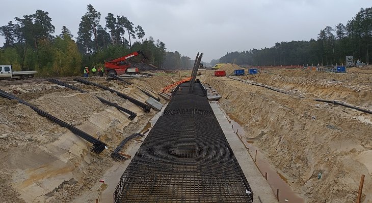 Budowa drogi ekspresowej S17. Fot. GDDKiA