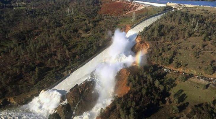 Oroville Dam crisis // Awaria zapory Oroville Fot.  California Department of Water Resources