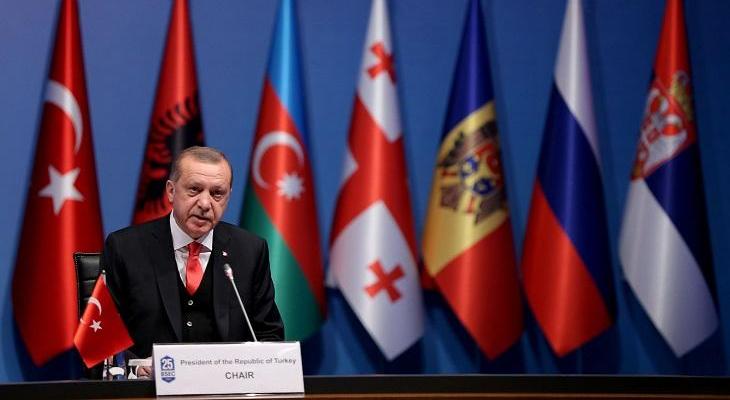 Prezydent Turcji, Recep Tayyip Erdogan podczas obchodów 25. lecia Organizacji Współpracy Gospodarczej Państw Morza Czarnego. Fot. Anadolu Agency/Flickr.com