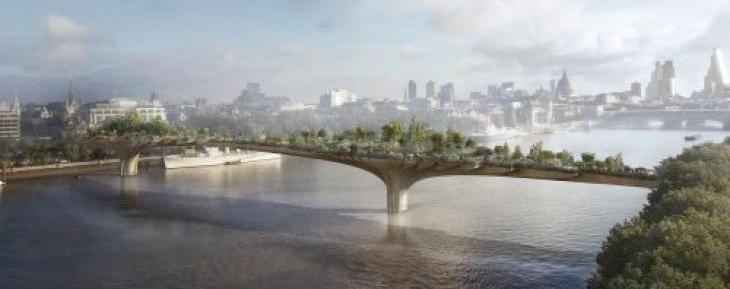 Nie powstanie Garden Bridge w Londynie . Źródło: Garden Bridge Trust