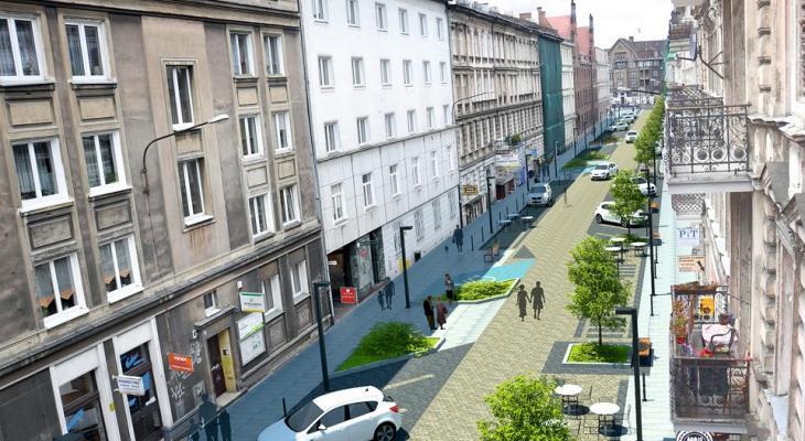 Wizualizacja przebudowy ulic Taczaka i Garncarskiej. Źródło: UM Poznań