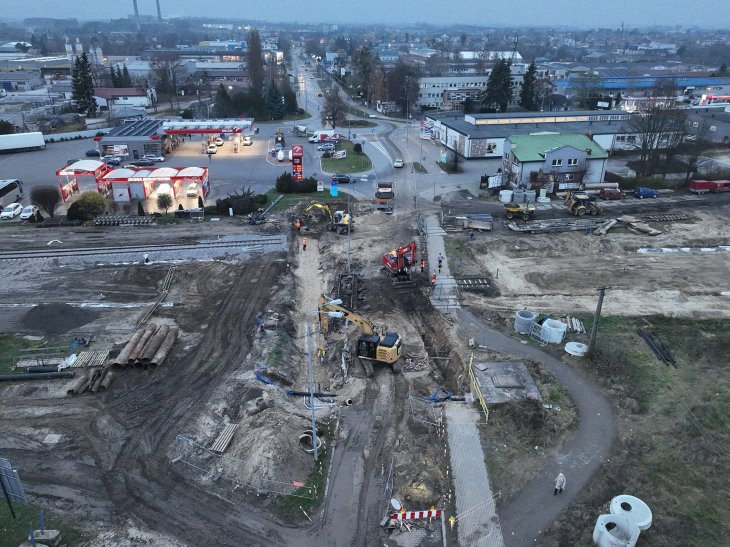 Przejazd w ul. Piłsudskiego w Łomży. Fot. Paweł Mieszkowski/PKP PLK
