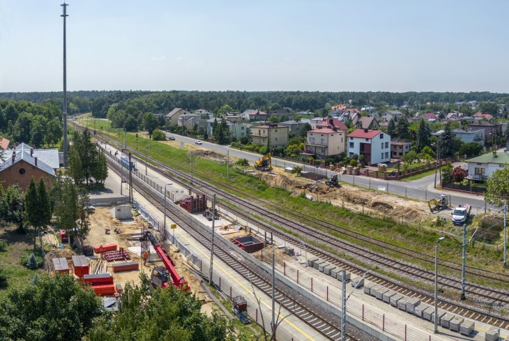 W Głownie powstanie kładka nad torami. Fot. Janusz Błachut/PKP PLK