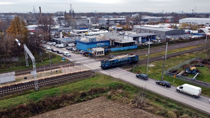 Przejazd kolejowo-drogowy w ciągu ul. Blokowej. Fot. Piotr Hamarnik/PKP PLK