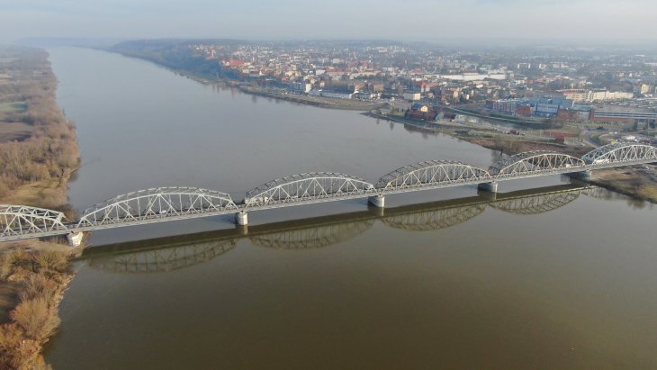 Most kolejowo-drogowy w Grudziądzu. Fot. Mateusz Klimczuk/PKP PLK