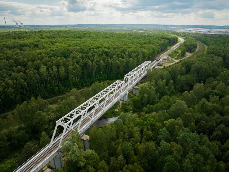 Most kolejowy nad Przemszą. Fot. Przemysław Kubiak/PKP PLK