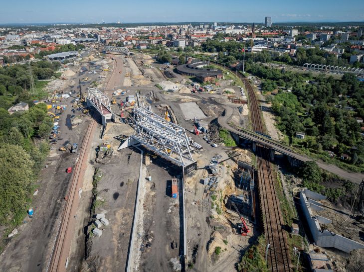 Wiadukty w budowie. Fot. Łukasz Hachuła/PKP PLK