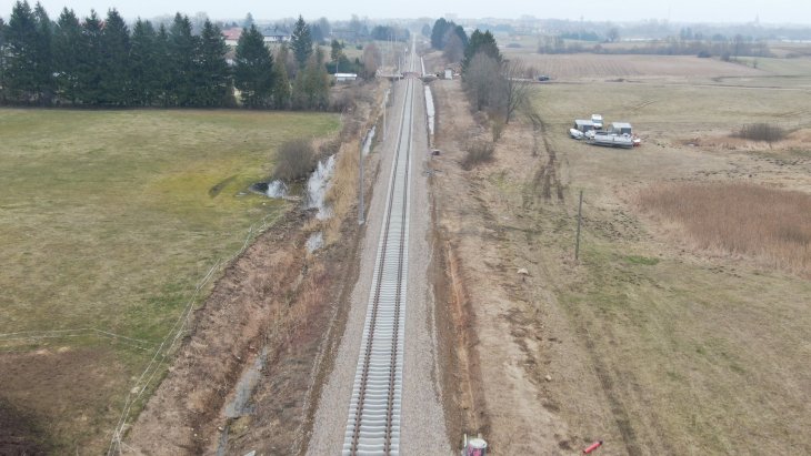 Nowy tor na odcinku Ełk–Giżycko. Fot. Damian Strzemkowski/PKP PLK